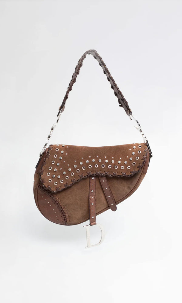 Dior Studded Saddle Bag