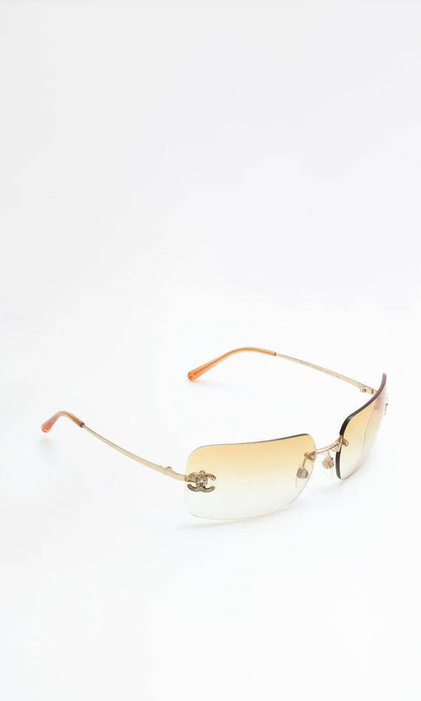 Chanel Rhinestone Sunglasses