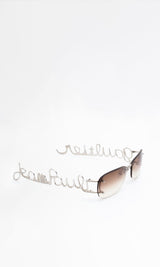 Jean Paul Gaultier Script Sunglasses