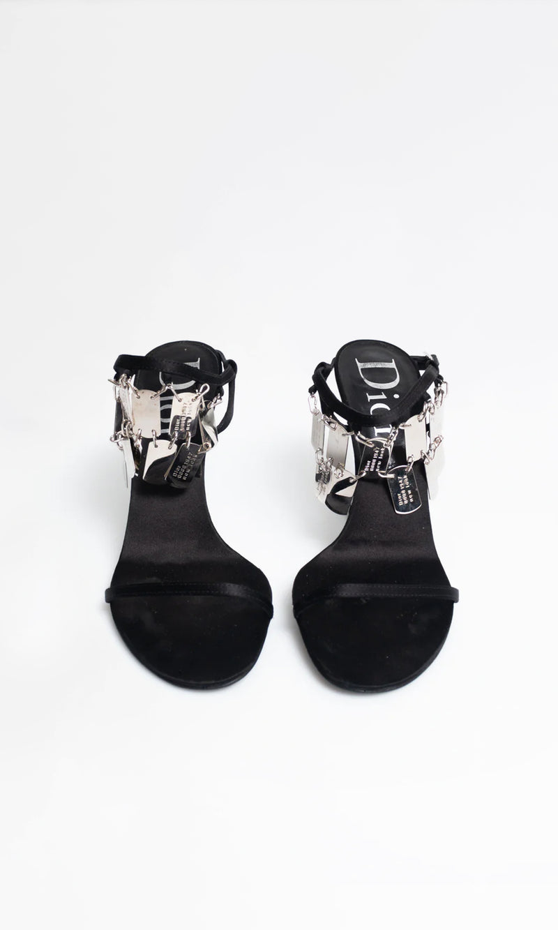 Dior Dog Tag Heels