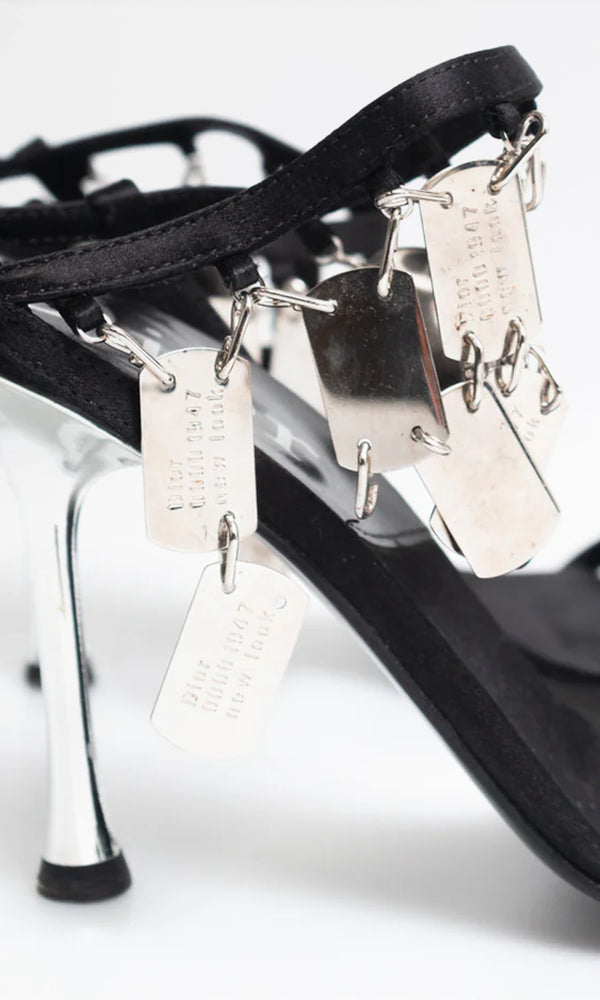 Dior Dog Tag Heels