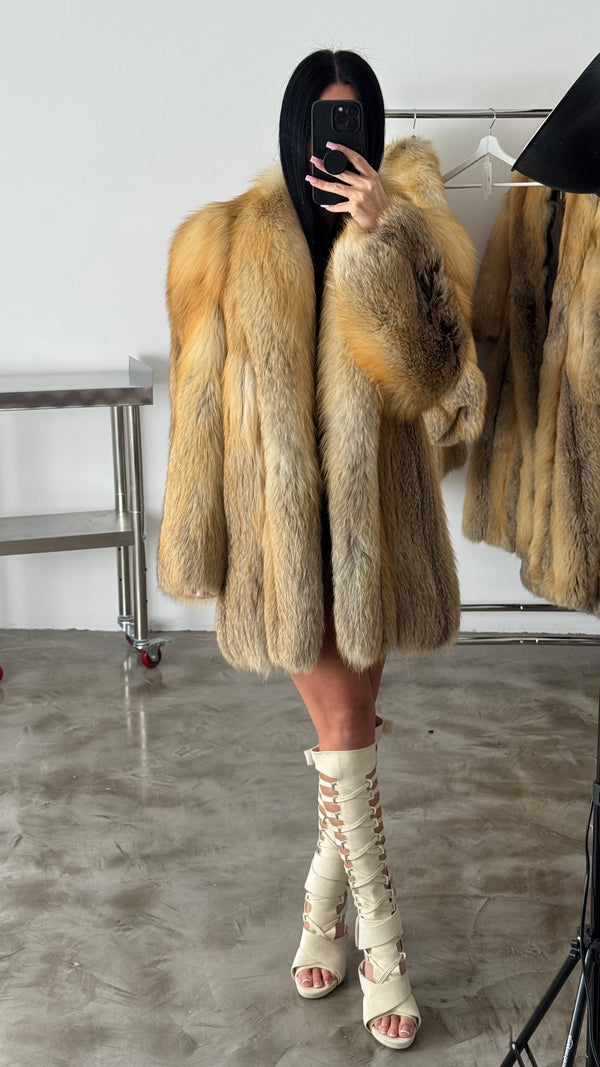 Vintage Fox Fur Coat