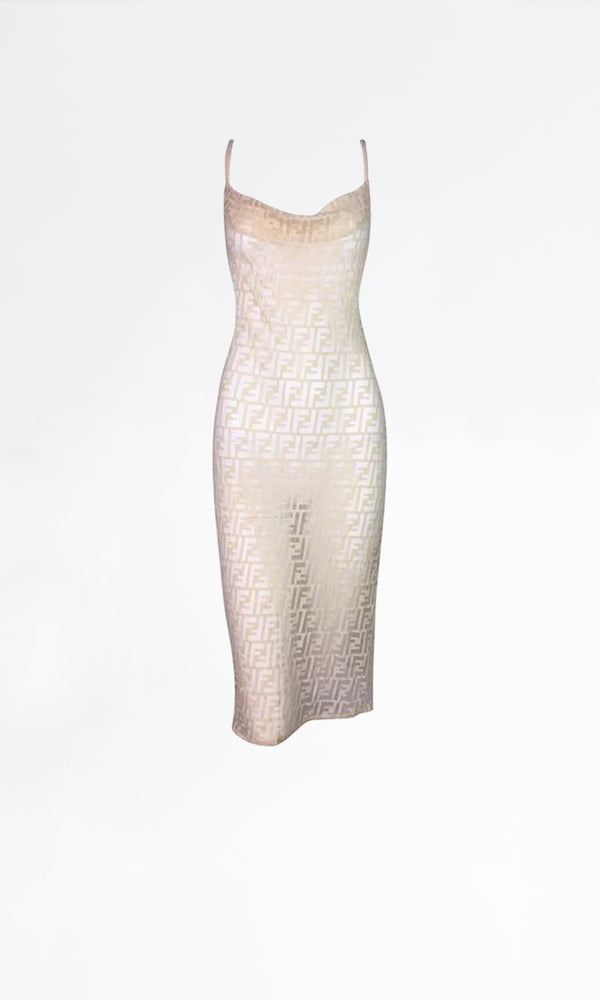 Fendi 1990 Sheer Mesh Dress