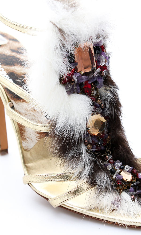 Roberto Cavalli Fur Heels