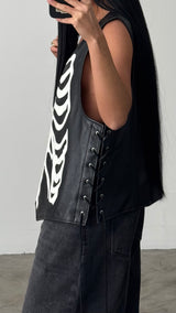 Vanson Leather Waistcoat