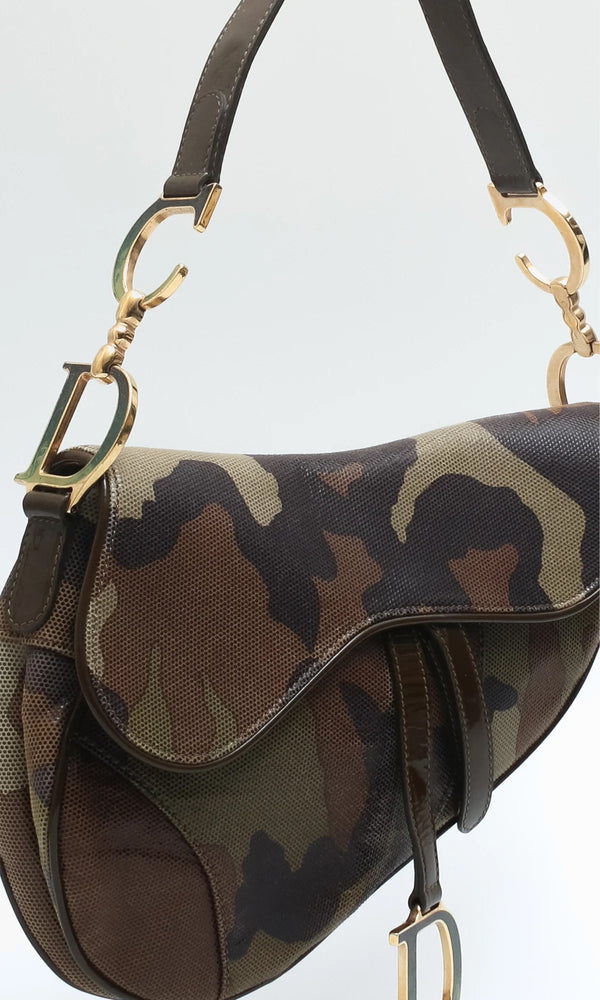 Dior Camouflage Saddle Bag