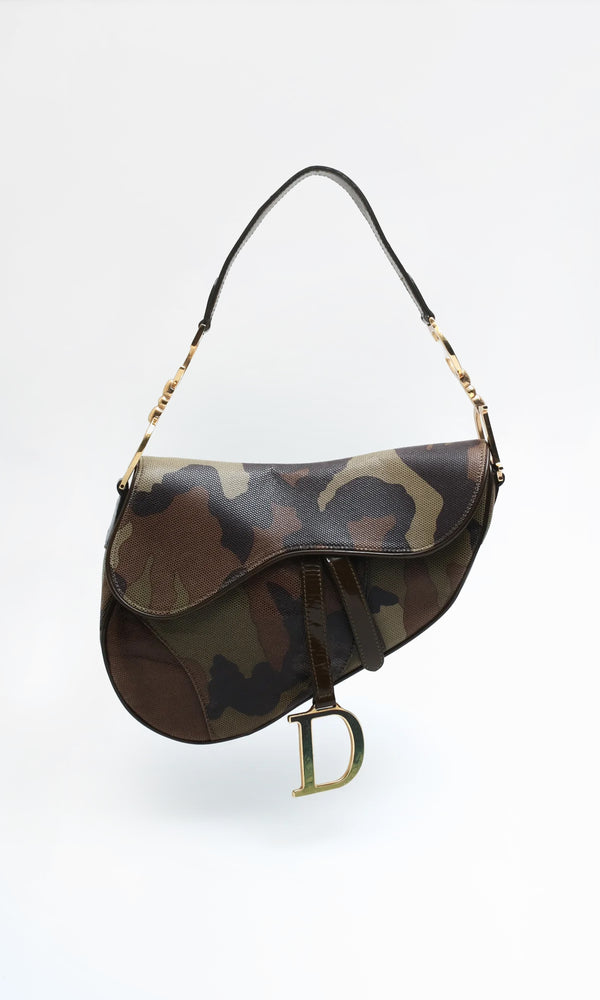 Dior Camouflage Saddle Bag