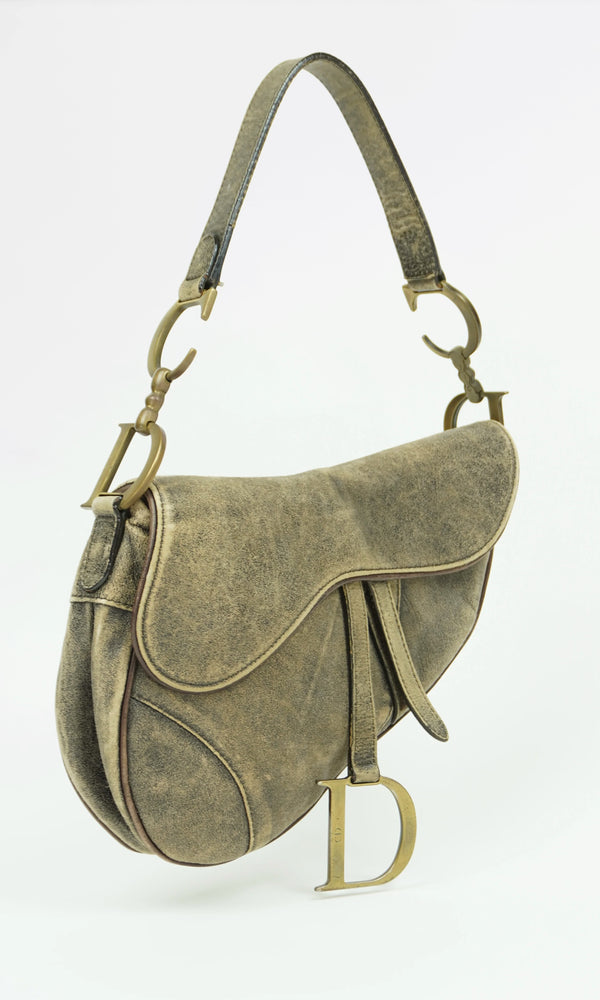 Dior Suede Saddle Bag