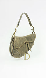 Dior Suede Saddle Bag