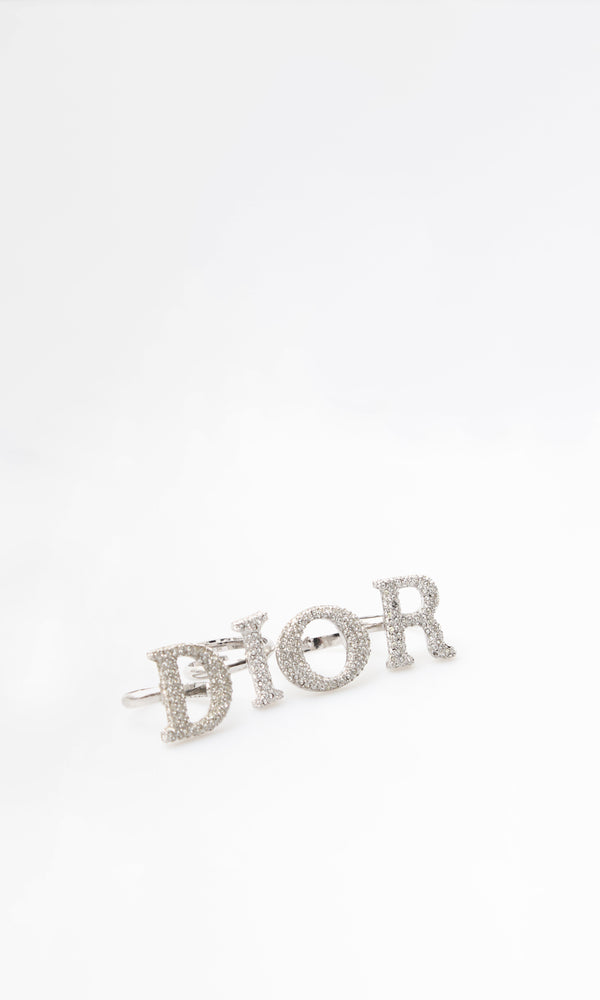 Dior Spellout Crystal Rings