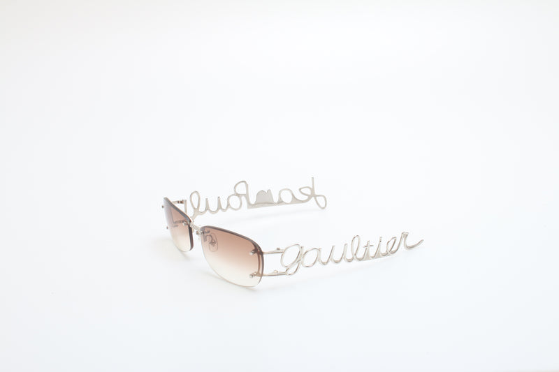 Jean Paul Gaultier Script Sunglasses