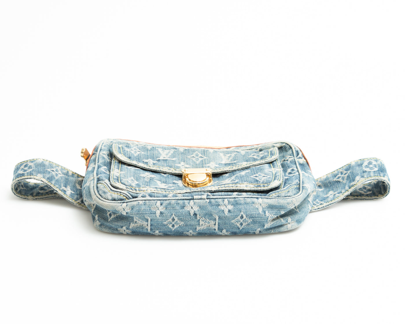 Louis Vuitton Denim Bum Bag Jean Vintage