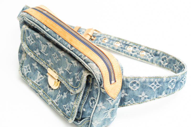 Louis vuitton denim fanny pack sale