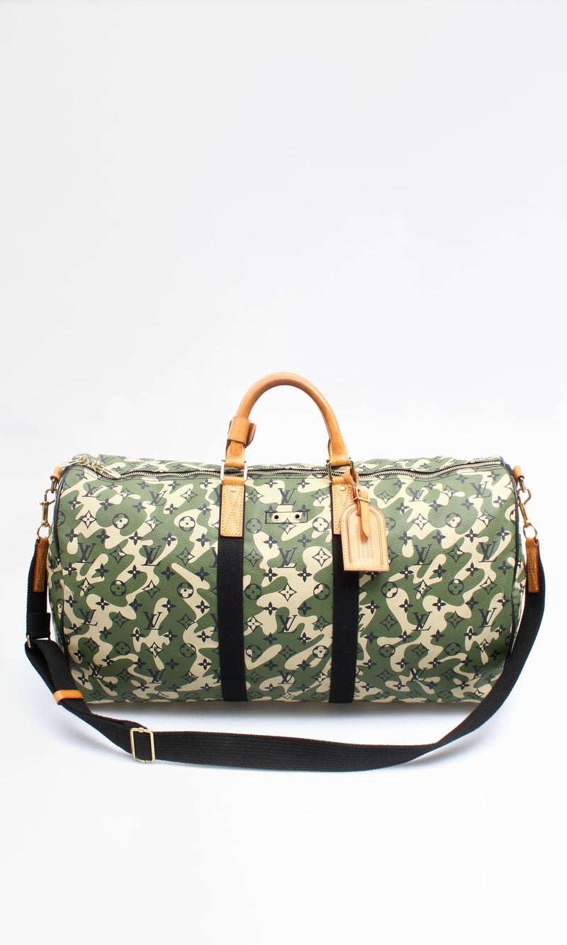 Louis Vuitton Camouflage Keepall 55