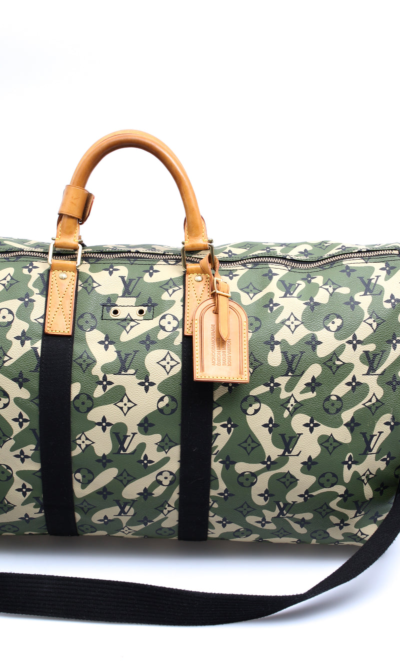 Louis Vuitton Camouflage Keepall 55