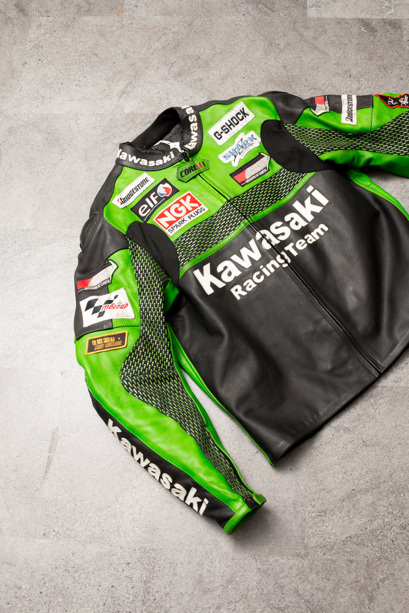 Kawasaki jacket leather hotsell