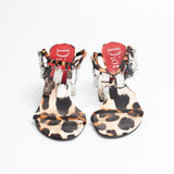 Dior Leopard Dog Tag Heels