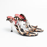 Dior Leopard Dog Tag Heels