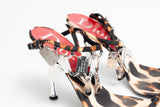 Dior Leopard Dog Tag Heels