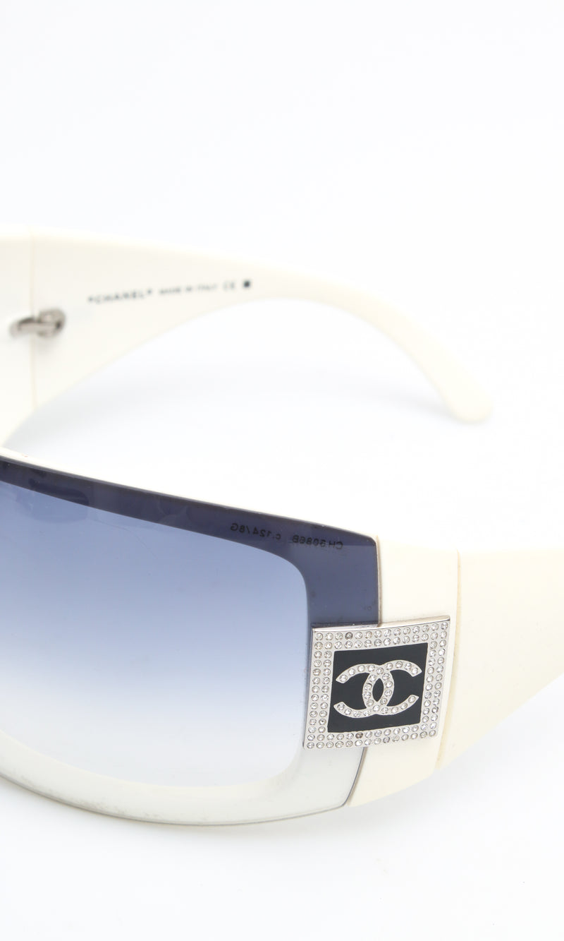 Chanel Ombre Rhinestone Sunglasses