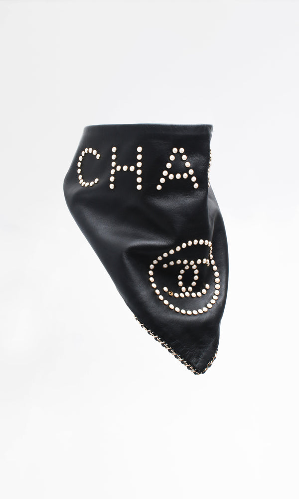 Chanel Leather Neck Scarf