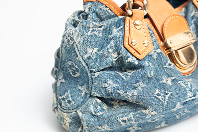 Louis Vuitton Denim Pleaty Bag