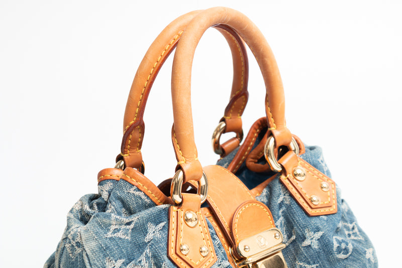 Louis Vuitton Denim Pleaty Bag