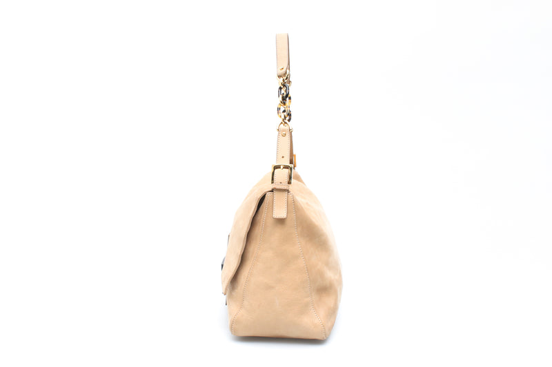 Fendi Nubuck Chain Hobo Bag