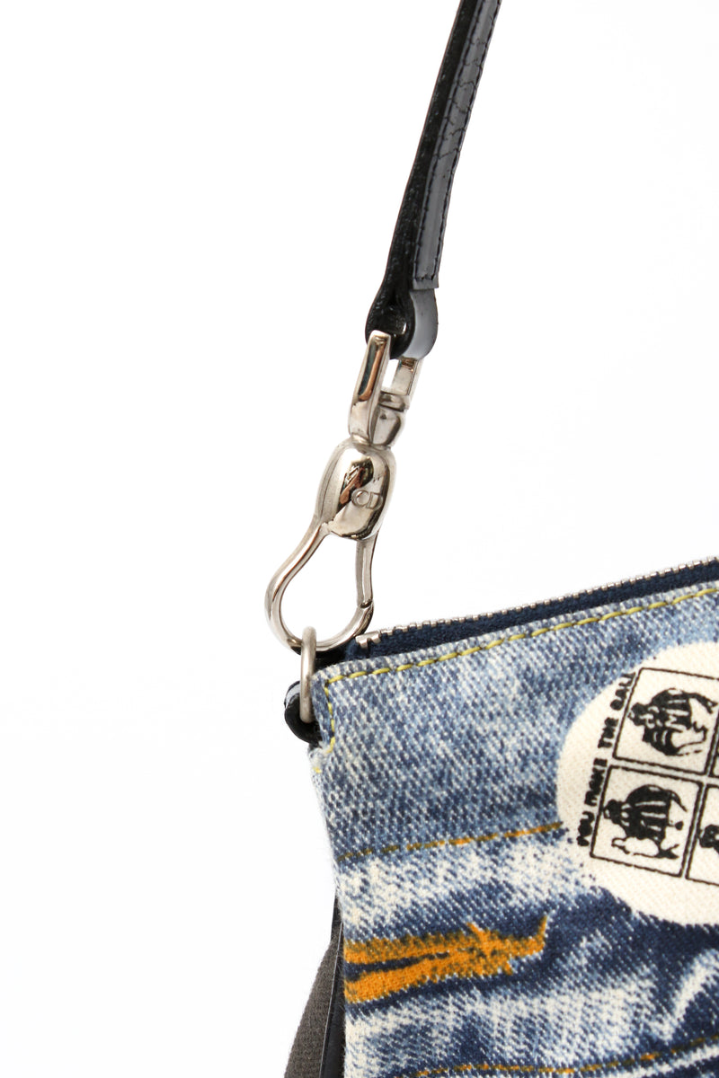 Dior Denim Speedway Mini Saddle Bag