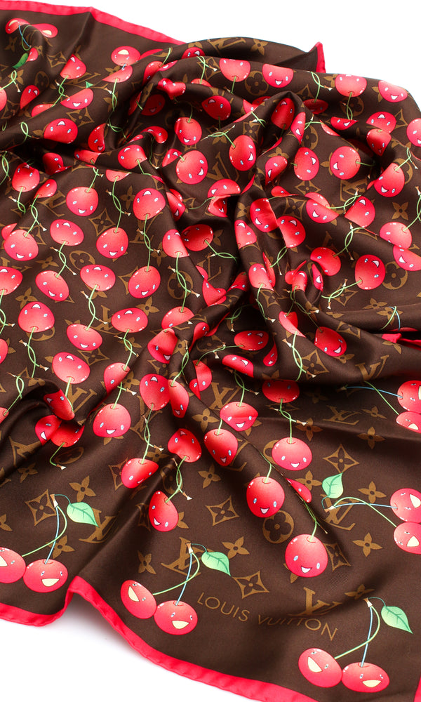 Louis Vuitton  X Takashi Murakami Cherry Scarf