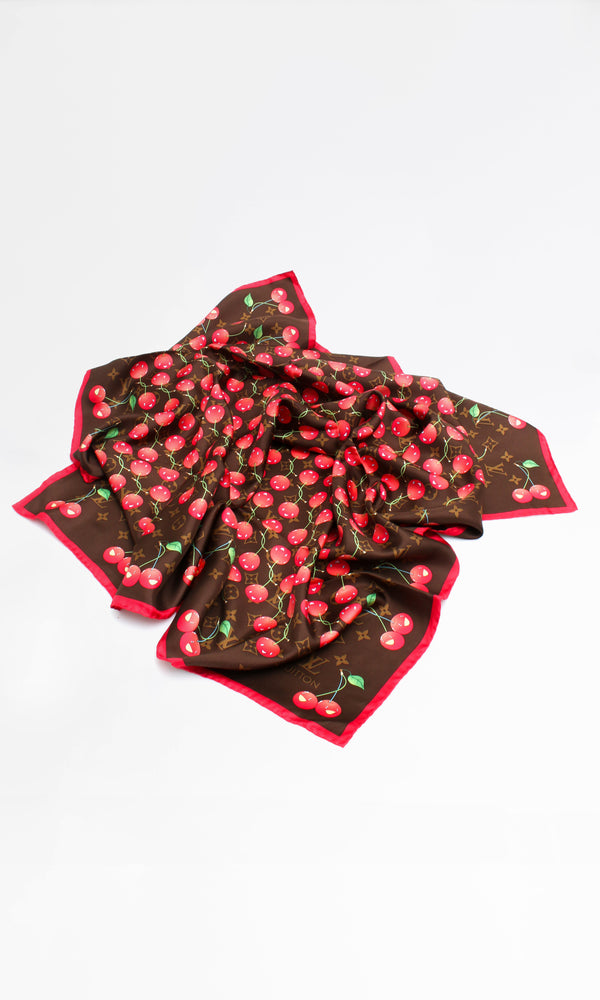 Louis Vuitton  X Takashi Murakami Cherry Scarf