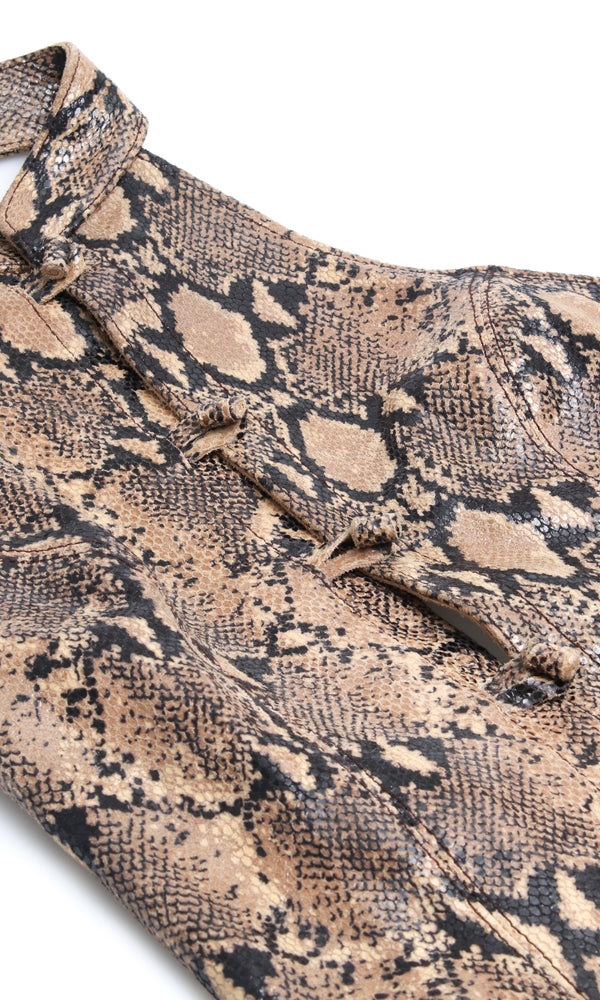 Snakeskin Corset Top