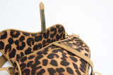 Dior Leopard Ostrich Saddle Bag