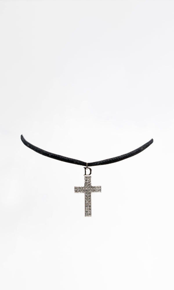 Dior Cross Choker Necklace