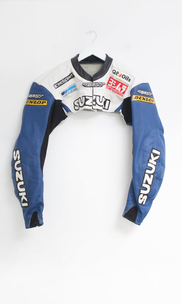 Suzuki Cropped Leather Jacket