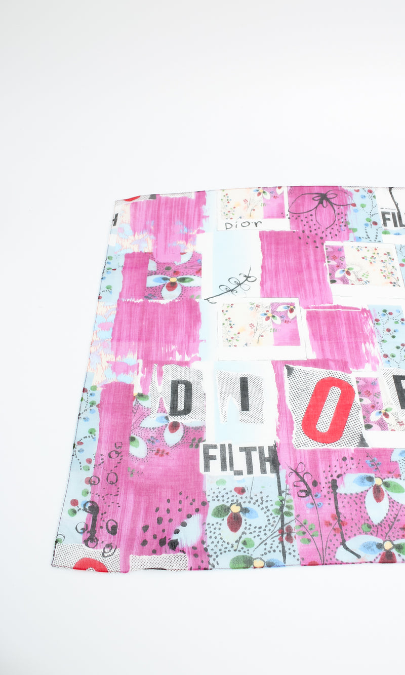 Dior "FILTH" Scarf