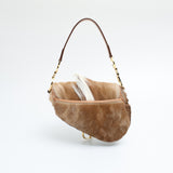 Dior Mohawk Fur Saddle Bag