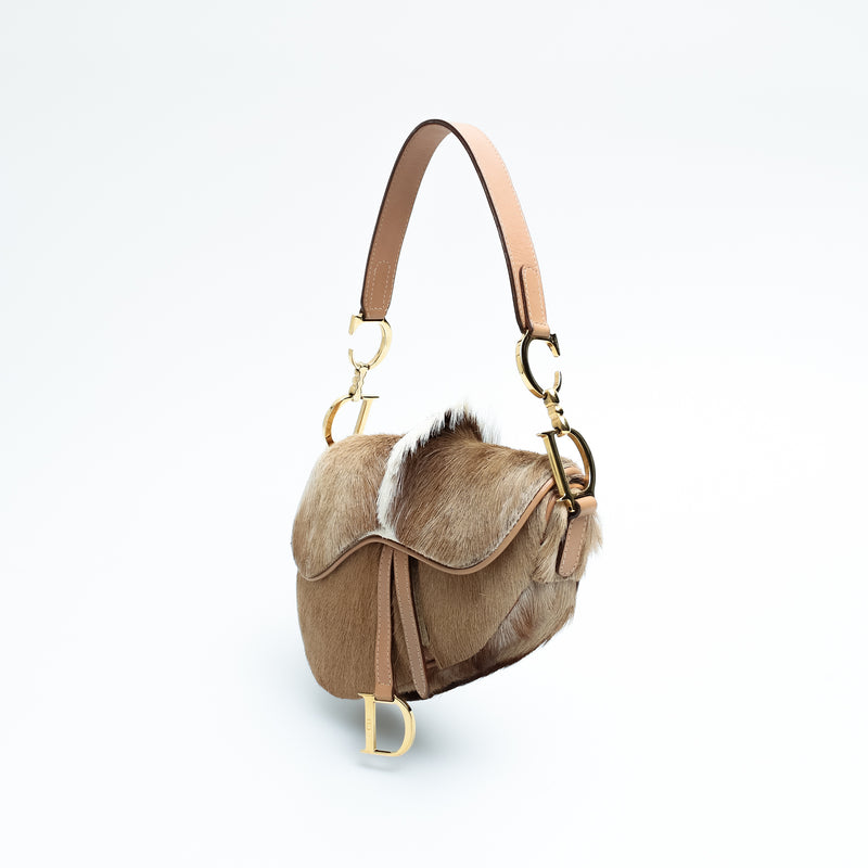 Dior Mohawk Fur Saddle Bag