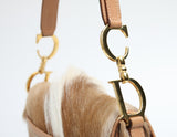 Dior Mohawk Fur Saddle Bag