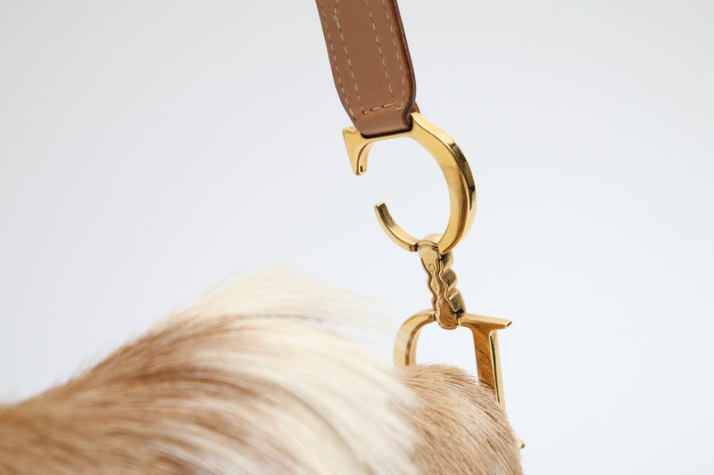 Dior Mohawk Fur Saddle Bag