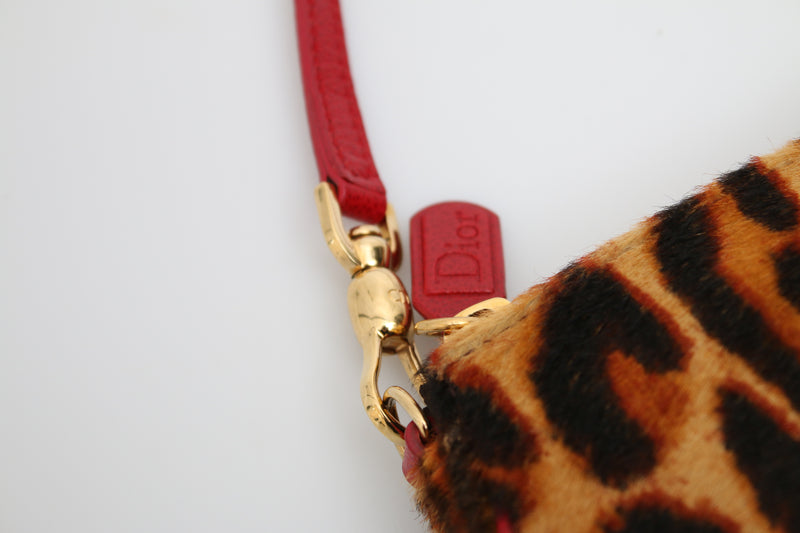 Dior Leopard Mini Saddle Bag