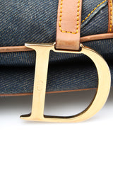 Dior Denim Saddle Bag