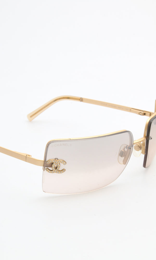 Chanel Rhinestone Sunglasses