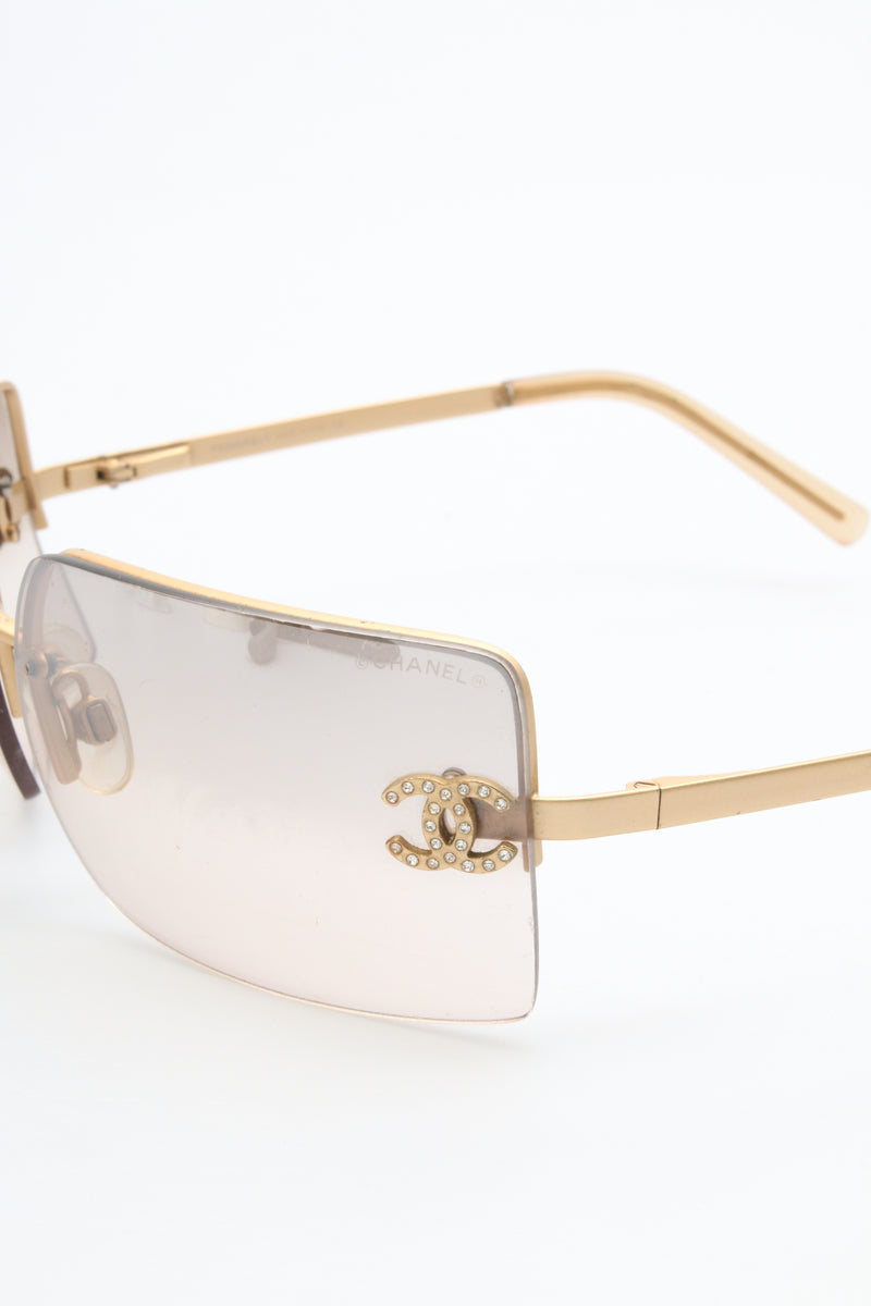 Chanel Rhinestone Sunglasses