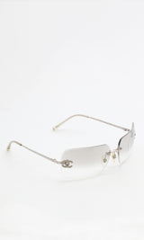 Chanel Rhinestone Sunglasses