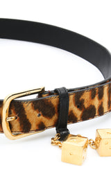 Dior Gambler Leopard Belt