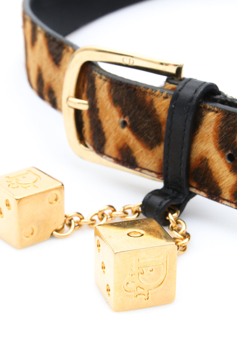 Dior Gambler Leopard Belt