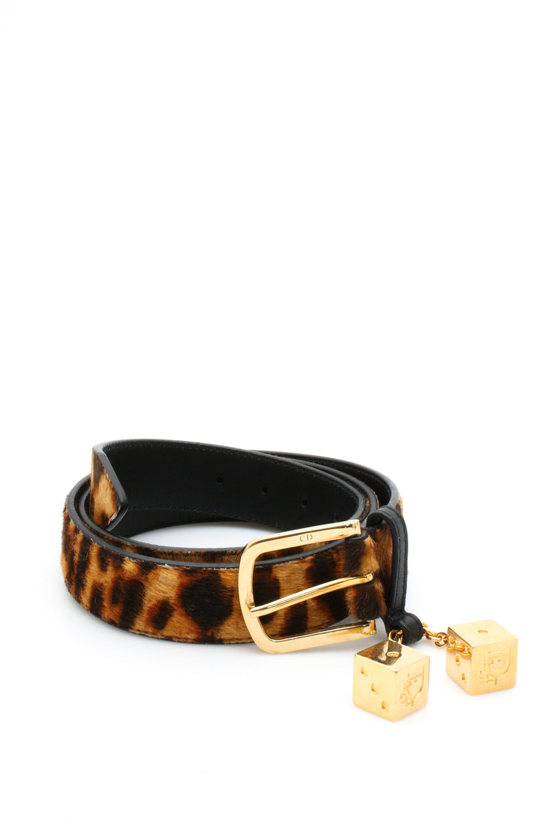 Dior Gambler Leopard Belt