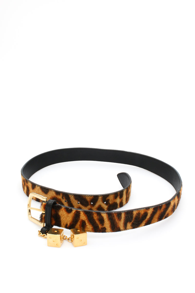 Dior Gambler Leopard Belt