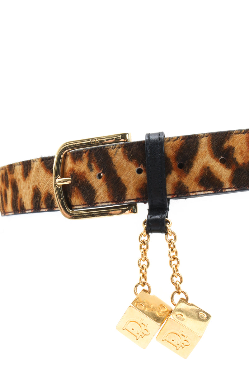 Dior Gambler Leopard Belt